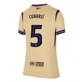 Barcelona Pau Cubarsi #5 Borte skjorte til dame 2025-26 Kortermet